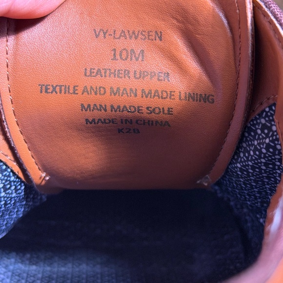 Vince Camuto Men's Tan Leather Oxfords - Picture 7 of 7